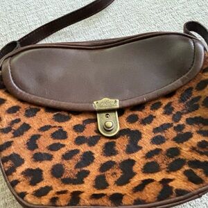 Patricia Nash leather and leopard print bag